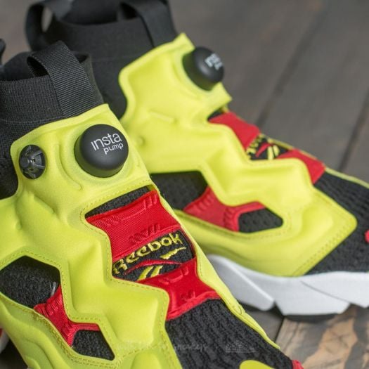 Manner Reebok Instapump Fury OG ULTK Black Hyper Green Rbk Red Footshop