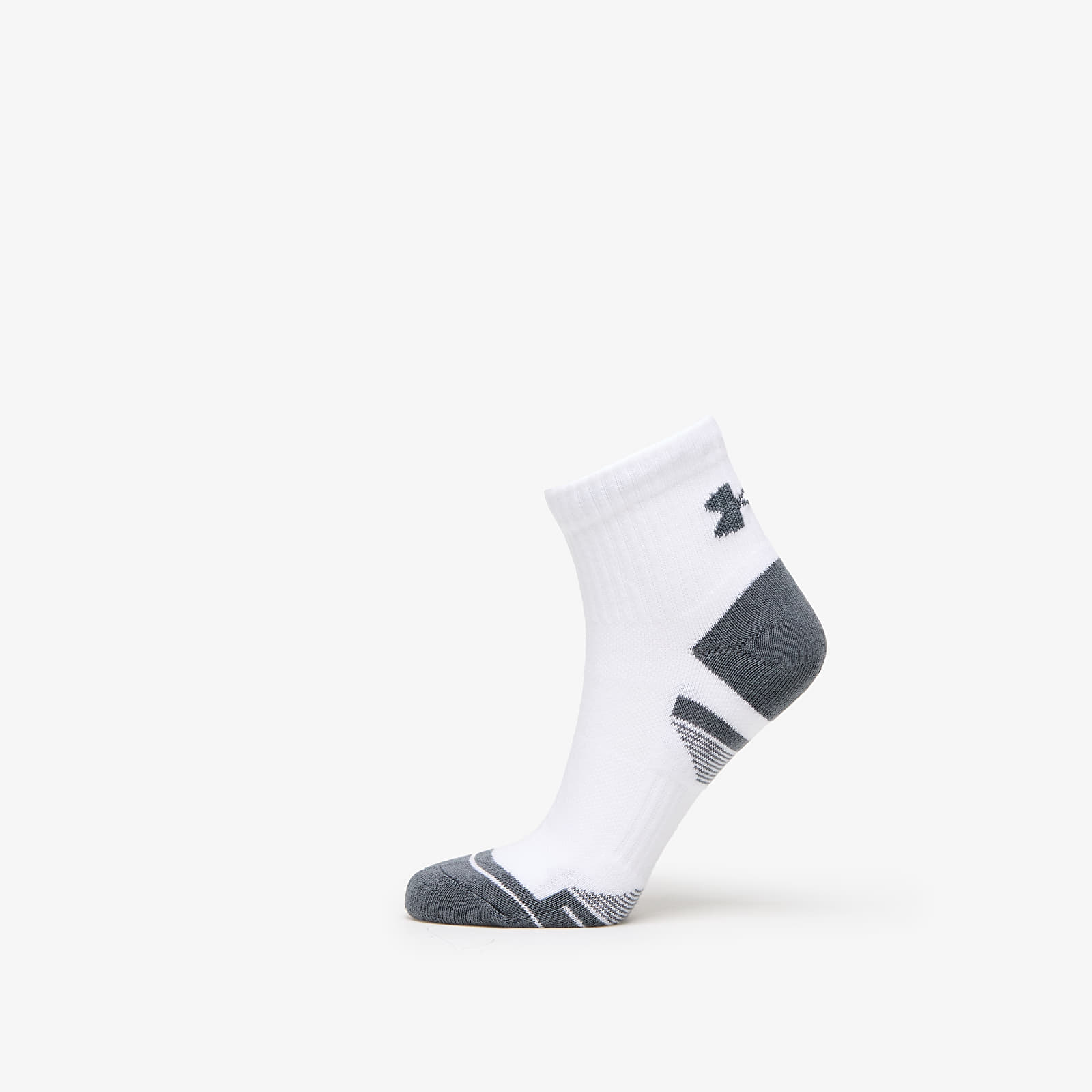 Zoknik Under Armour Performance Cotton 3-Pack QTR Socks White