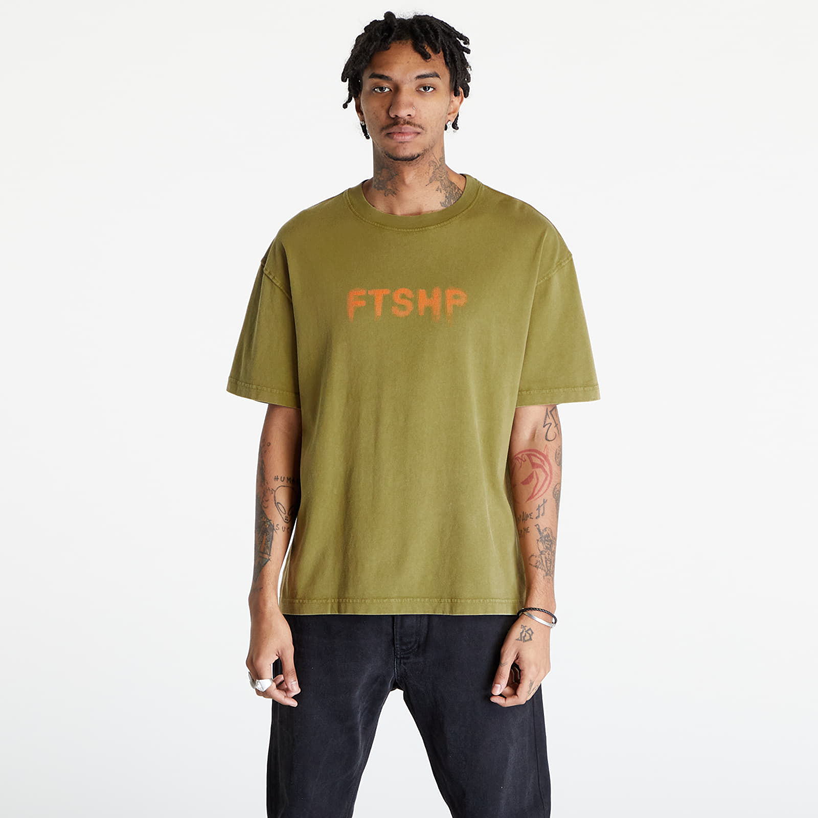 Trička FTSHP Halftone T-Shirt UNISEX Khaki
