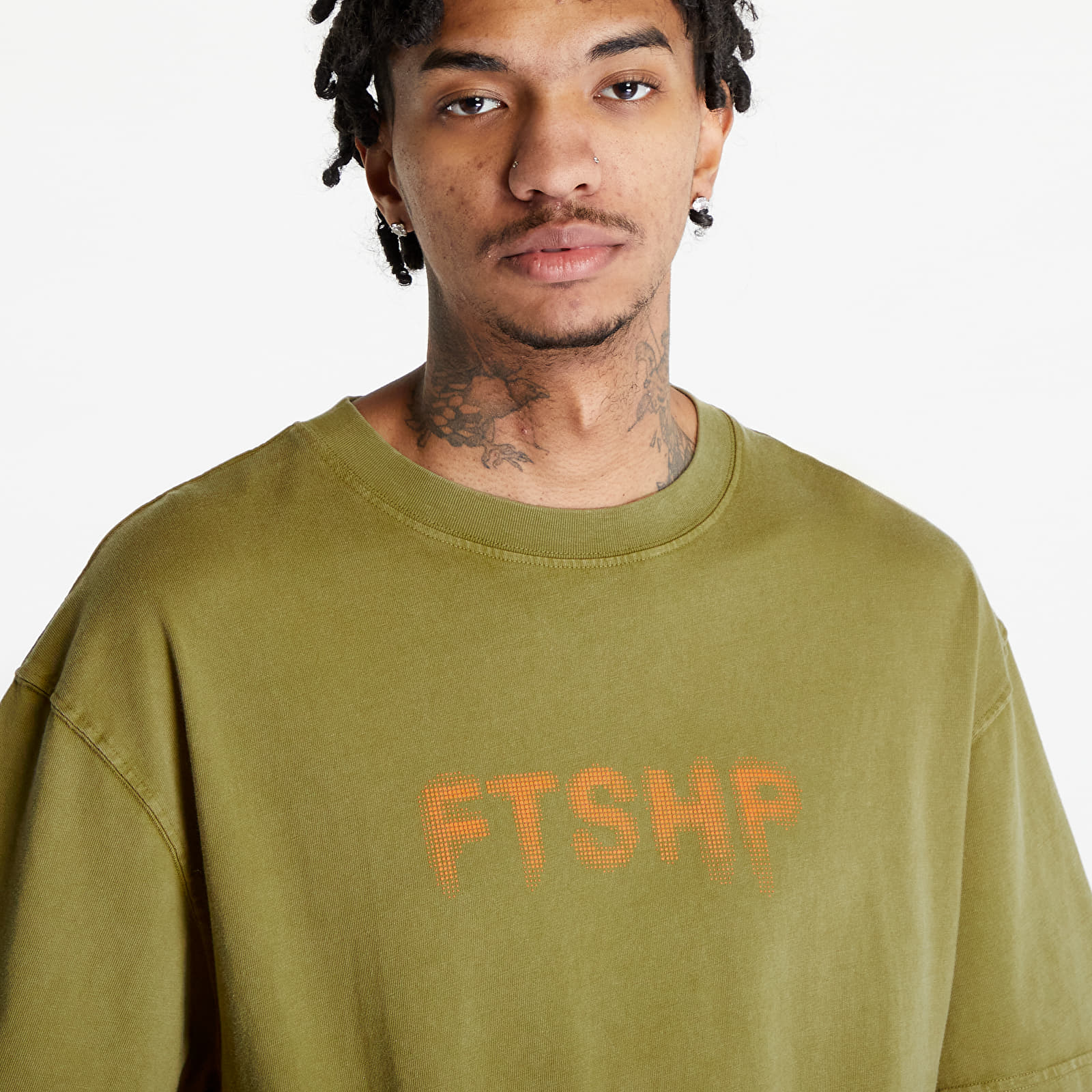Trička FTSHP Halftone T-Shirt UNISEX Khaki