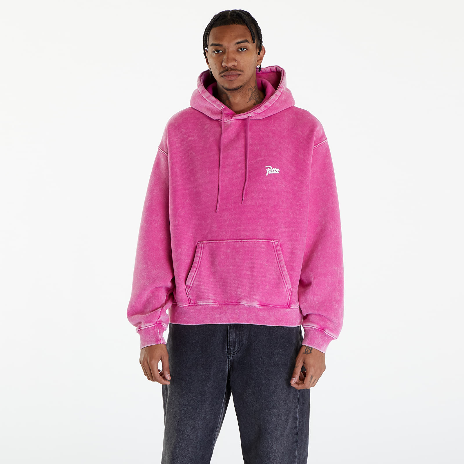 Hoodies and sweatshirts Patta Classic Washed Hooded Sweater UNISEX Fuchsia Red