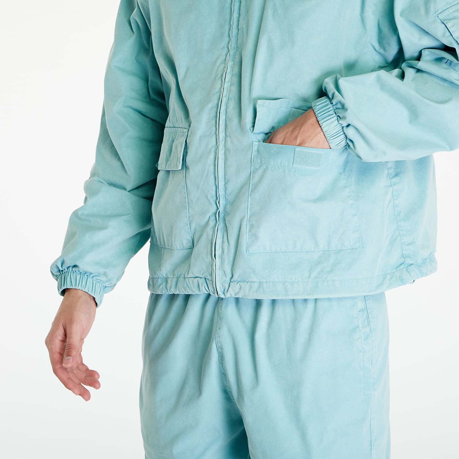 Bundy Patta Acid Washed Track Jacket Blue Radiance