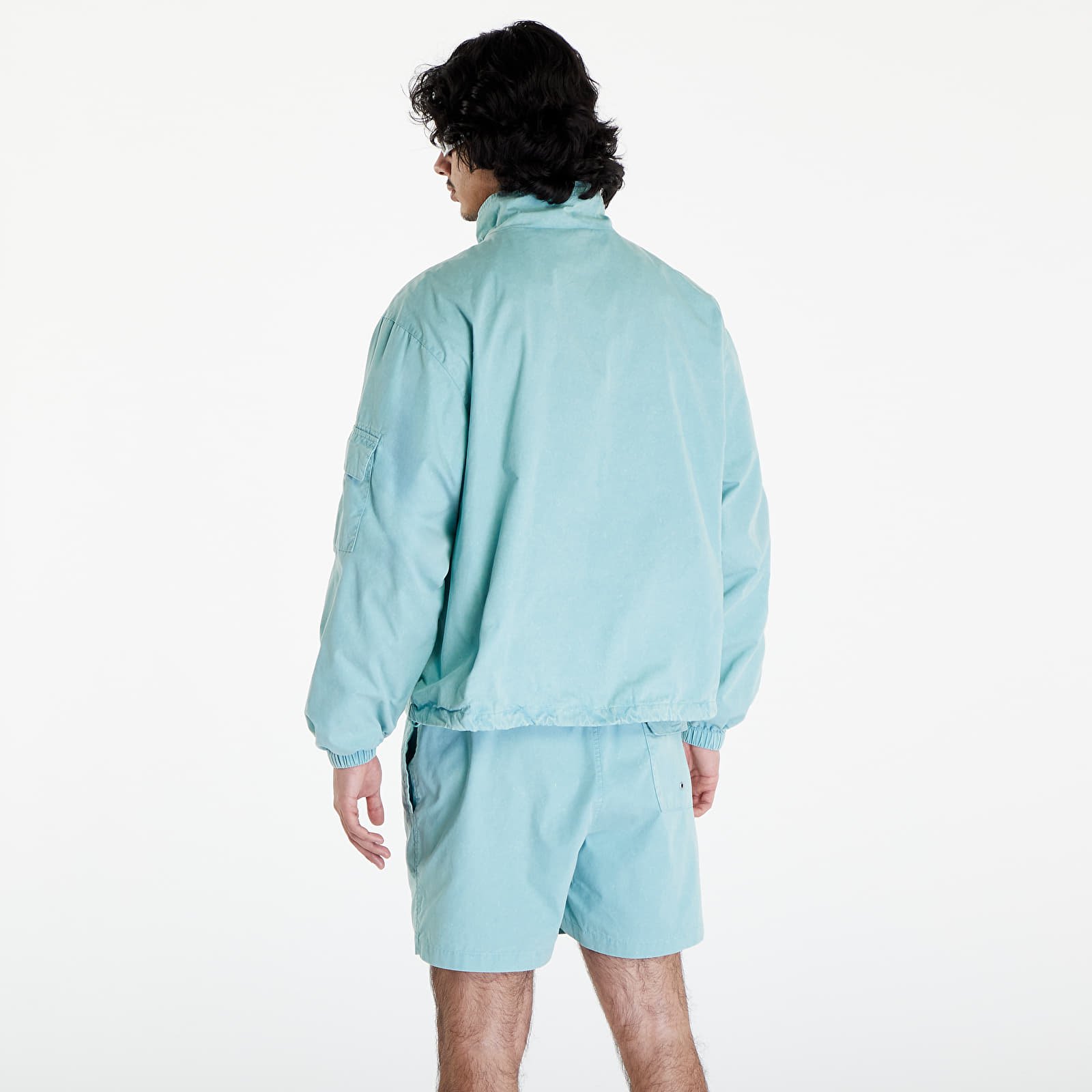 Bundy Patta Acid Washed Track Jacket Blue Radiance