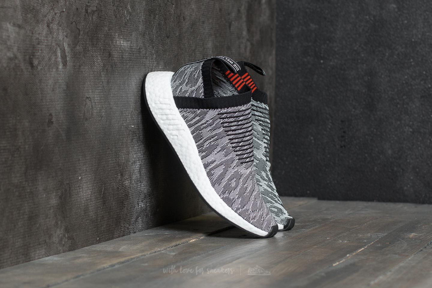 Men's shoes adidas NMD_CS2 Primeknit Grey/ Core Black/ Core Black/ Future Harvest