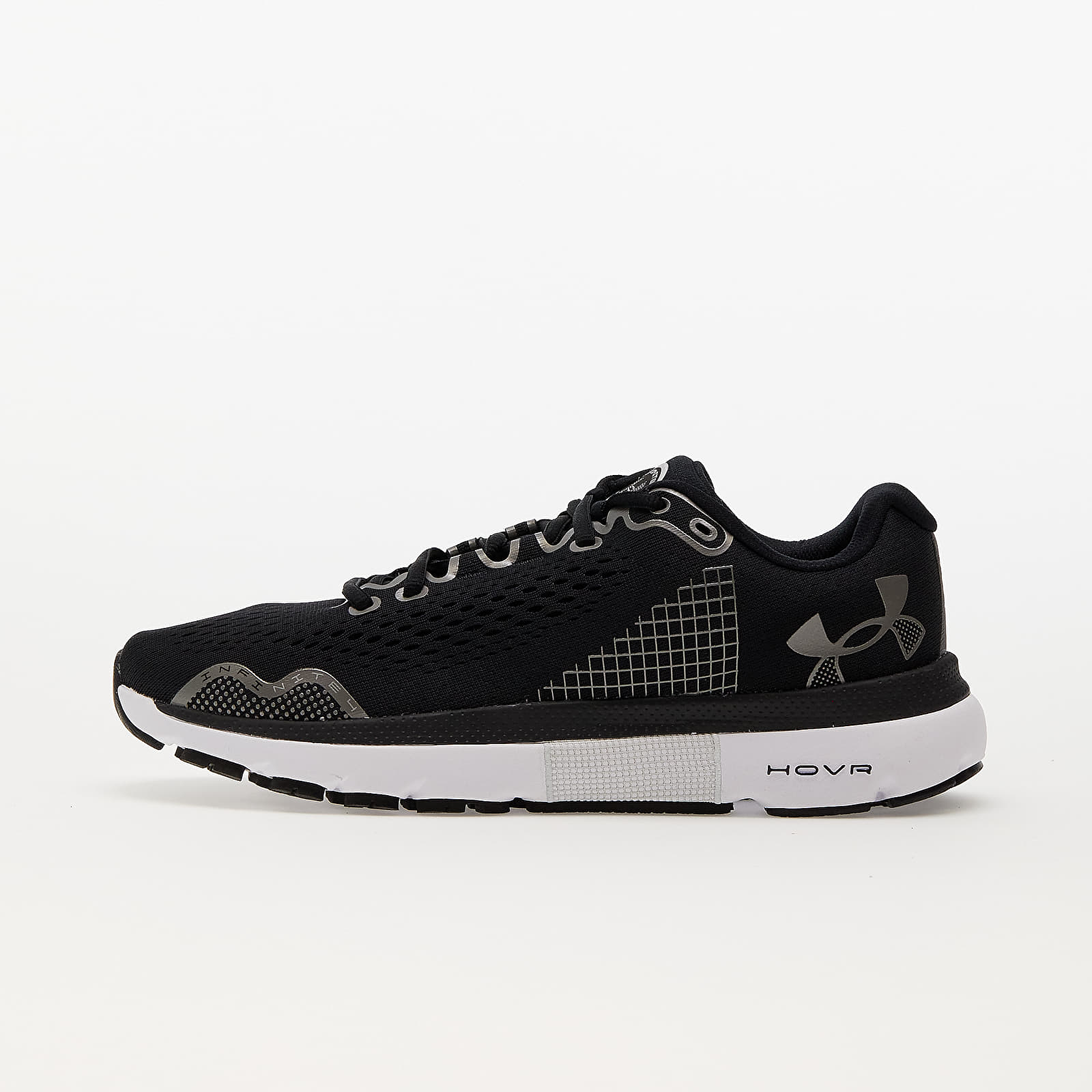 Herenschoenen Under Armour HOVR Infinite 4 Black/ White/ Metallic Gun Metal