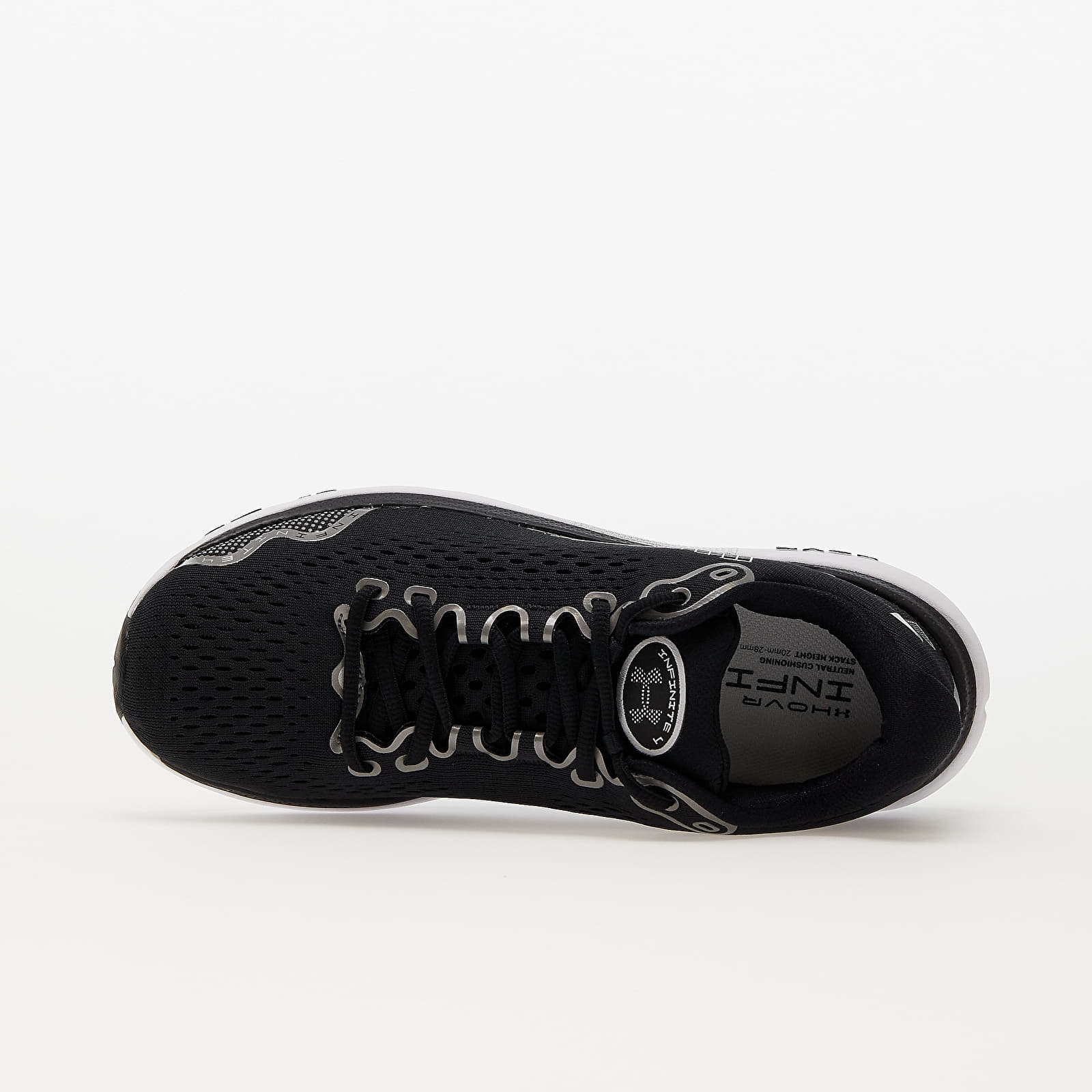 Männer Under Armour HOVR Infinite 4 Black/ White/ Metallic Gun Metal