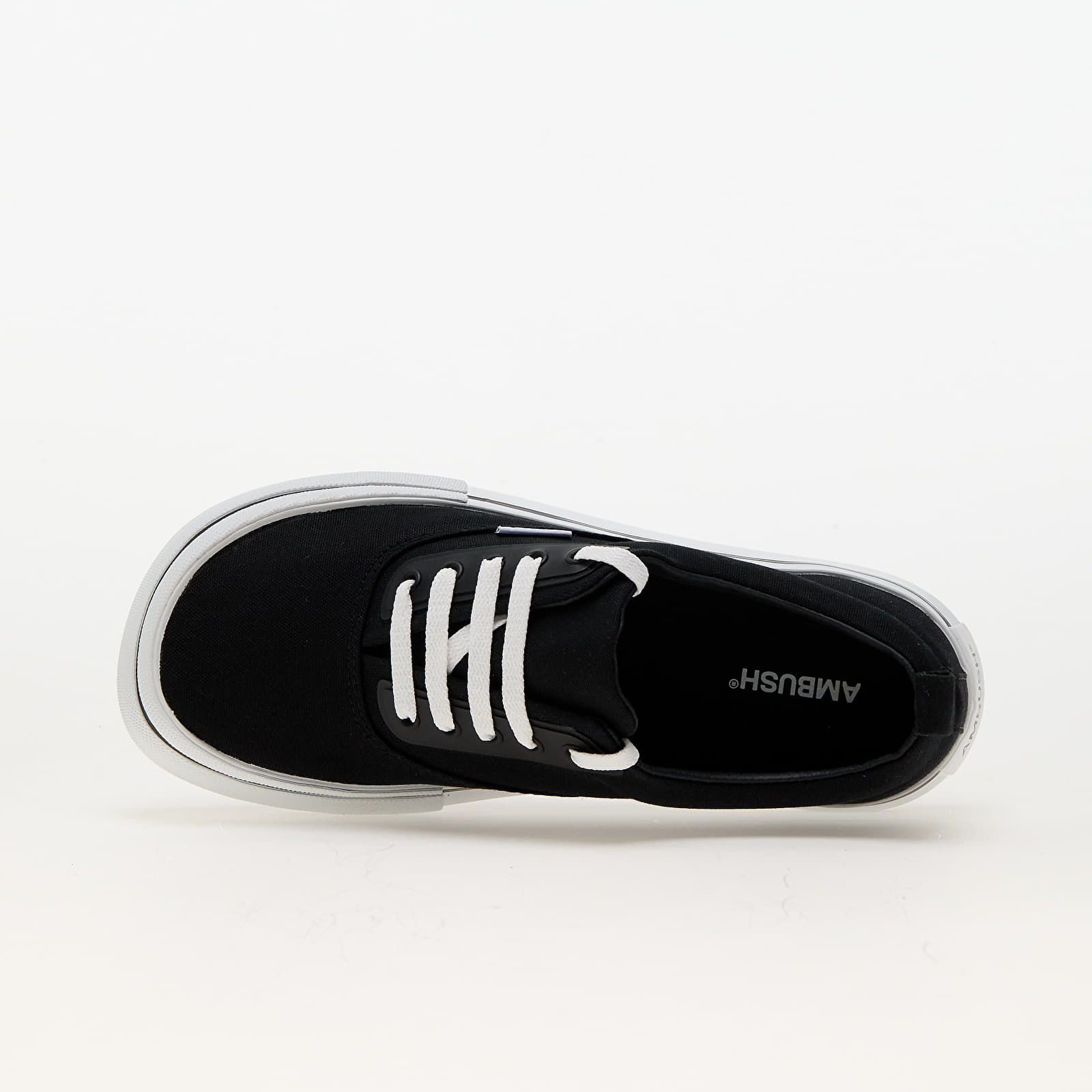 Pánské tenisky a boty Ambush Vulcanized Lace Up Canvas Black White