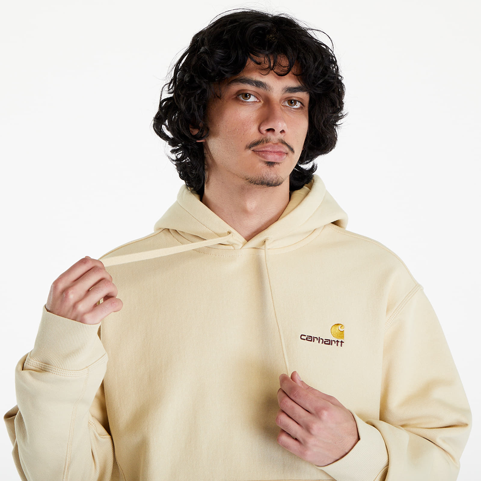 Hanorace Carhartt WIP Hooded American Script Sweat UNISEX Rattan