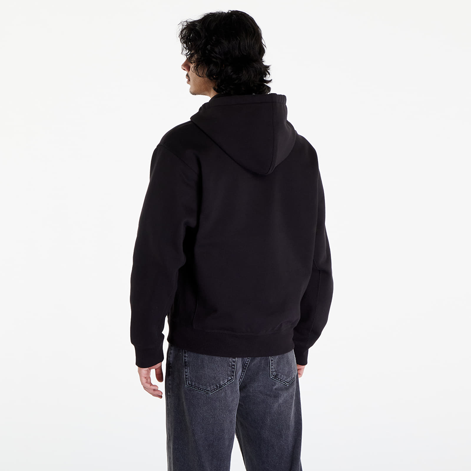 Kapucnis pulóverek és pulcsik Carhartt WIP Hooded American Script Jacket UNISEX Black