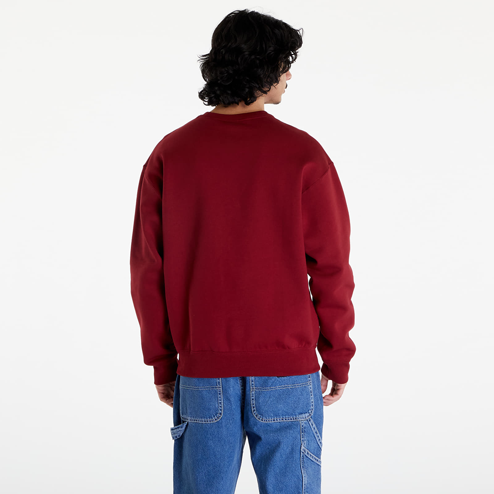 Bluzy Nike Solo Swoosh Men's Fleece Crew Team Red/ White