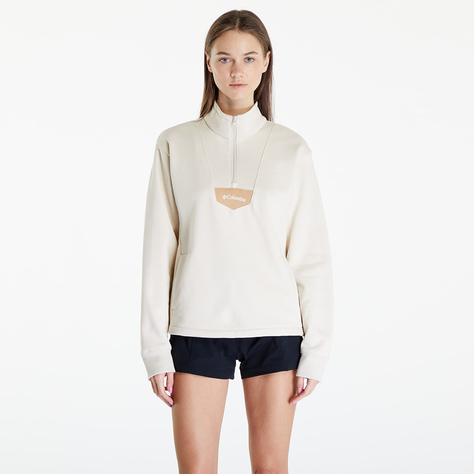 Bluzy Columbia Lodge™ Half Zip Sweatshirt Chalk/ Canoe