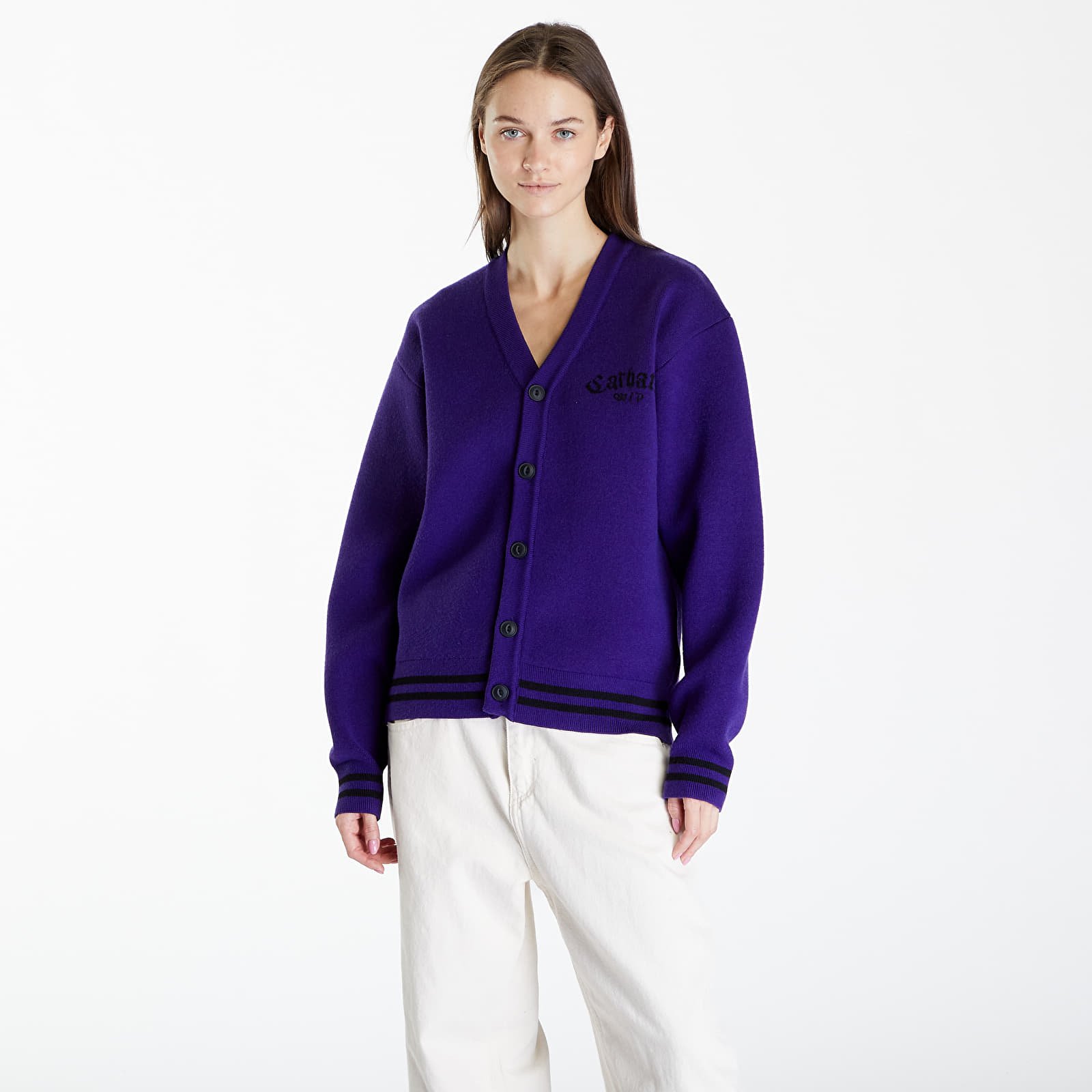 Villapaidat Carhartt WIP Onyx Cardigan UNISEX Tyrian/ Black