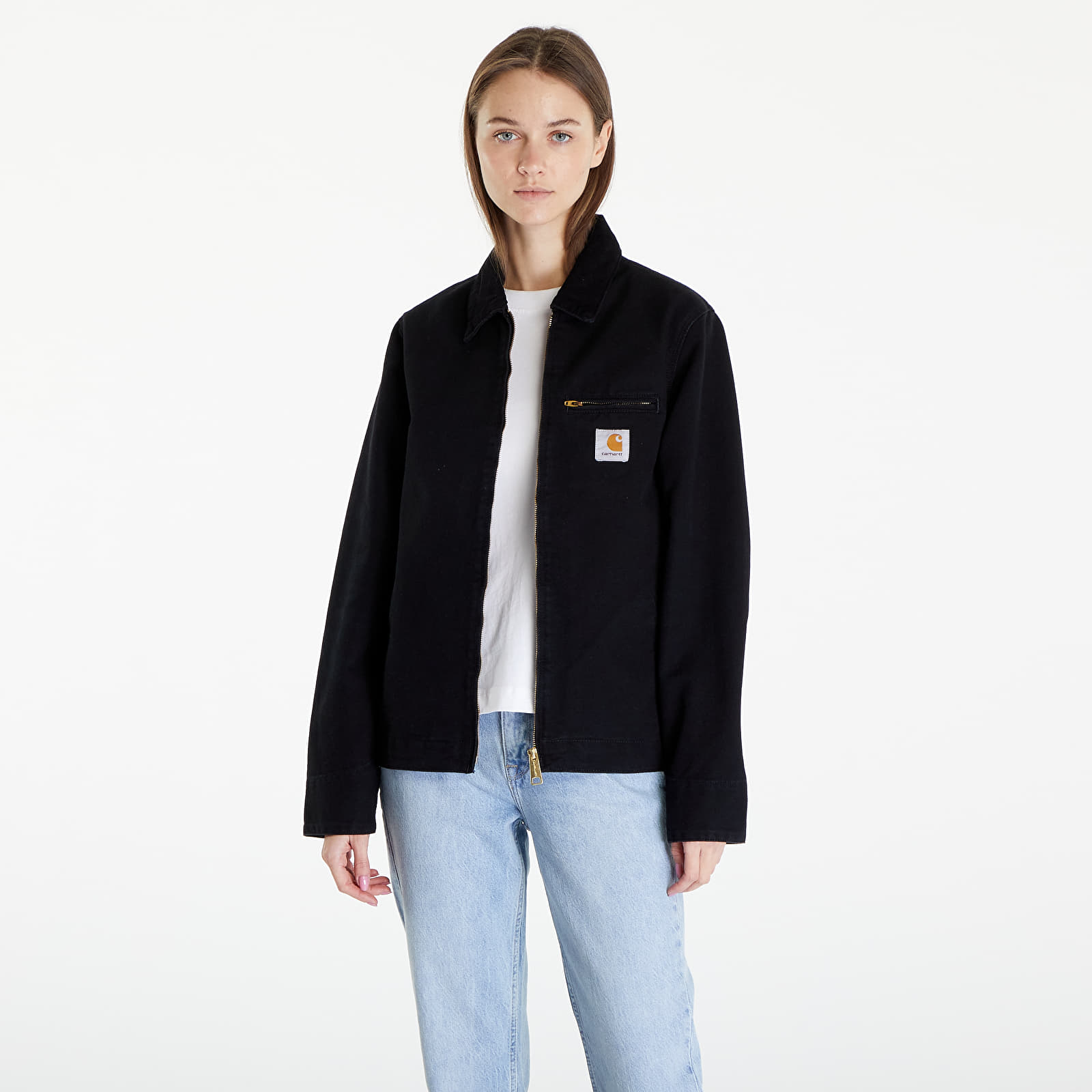 Geci Carhartt WIP Detroit Jacket UNISEX Black/ Black Aged Canvas
