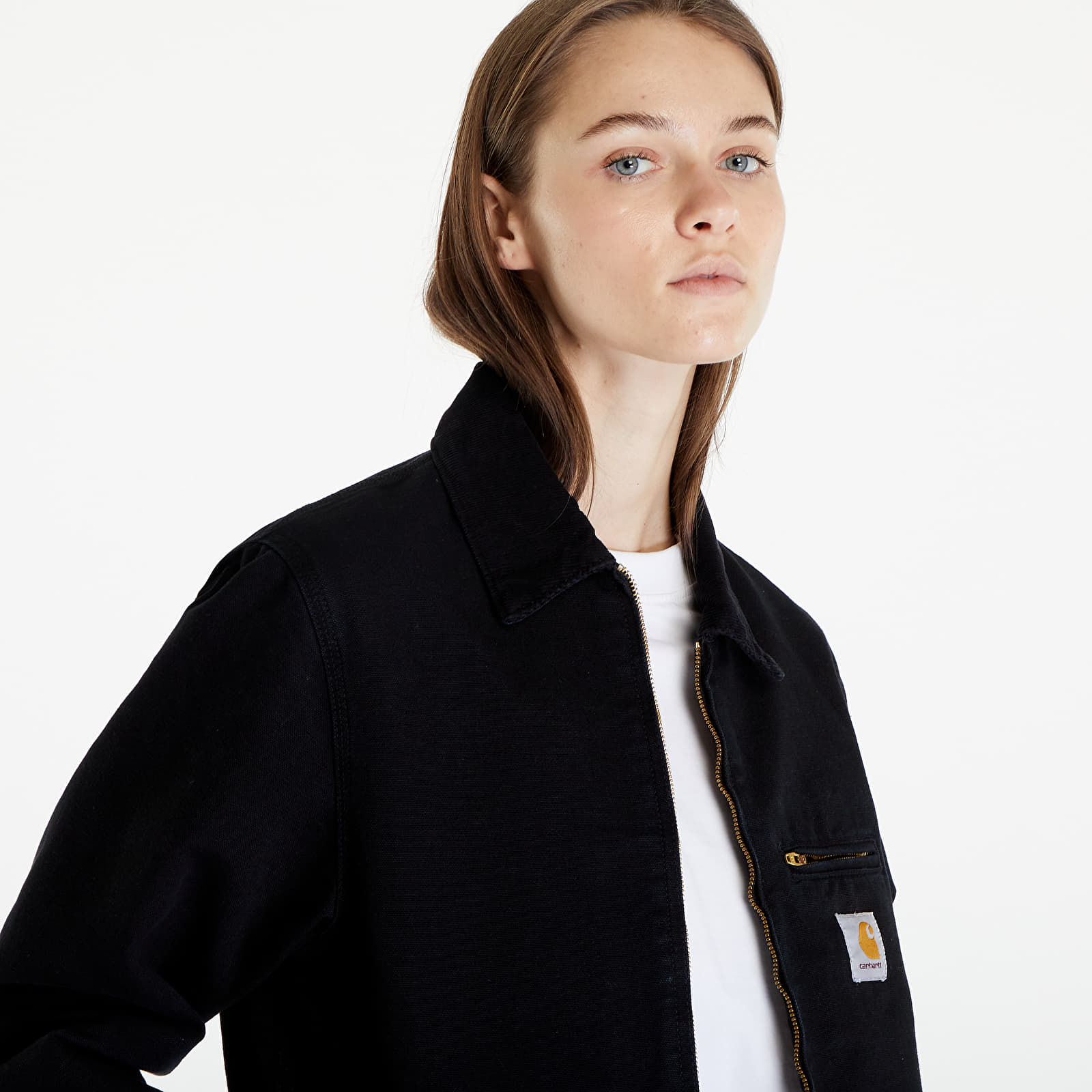 Geci Carhartt WIP Detroit Jacket UNISEX Black/ Black Aged Canvas
