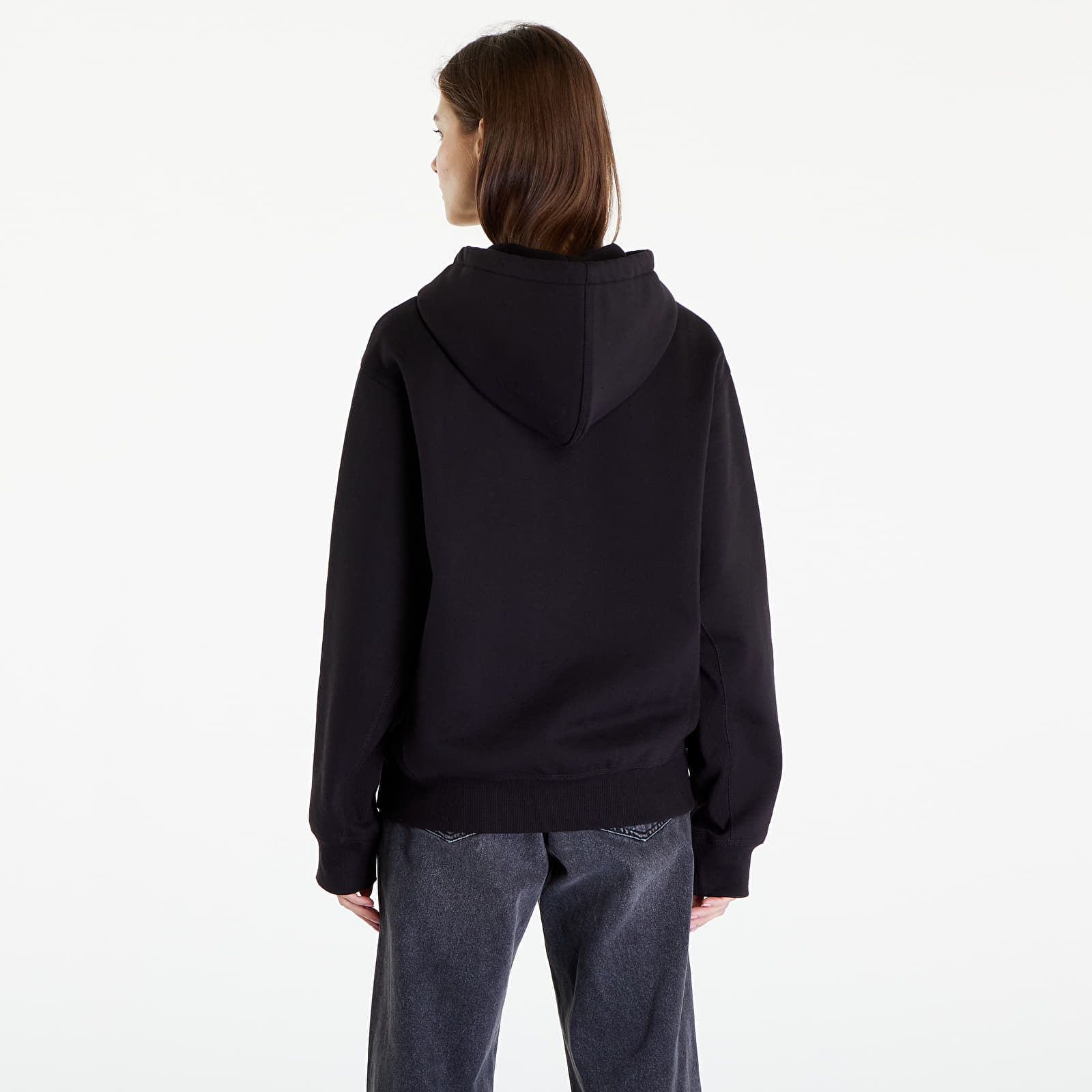 Kapucnis pulóverek és pulcsik Carhartt WIP Hooded American Script Jacket UNISEX Black