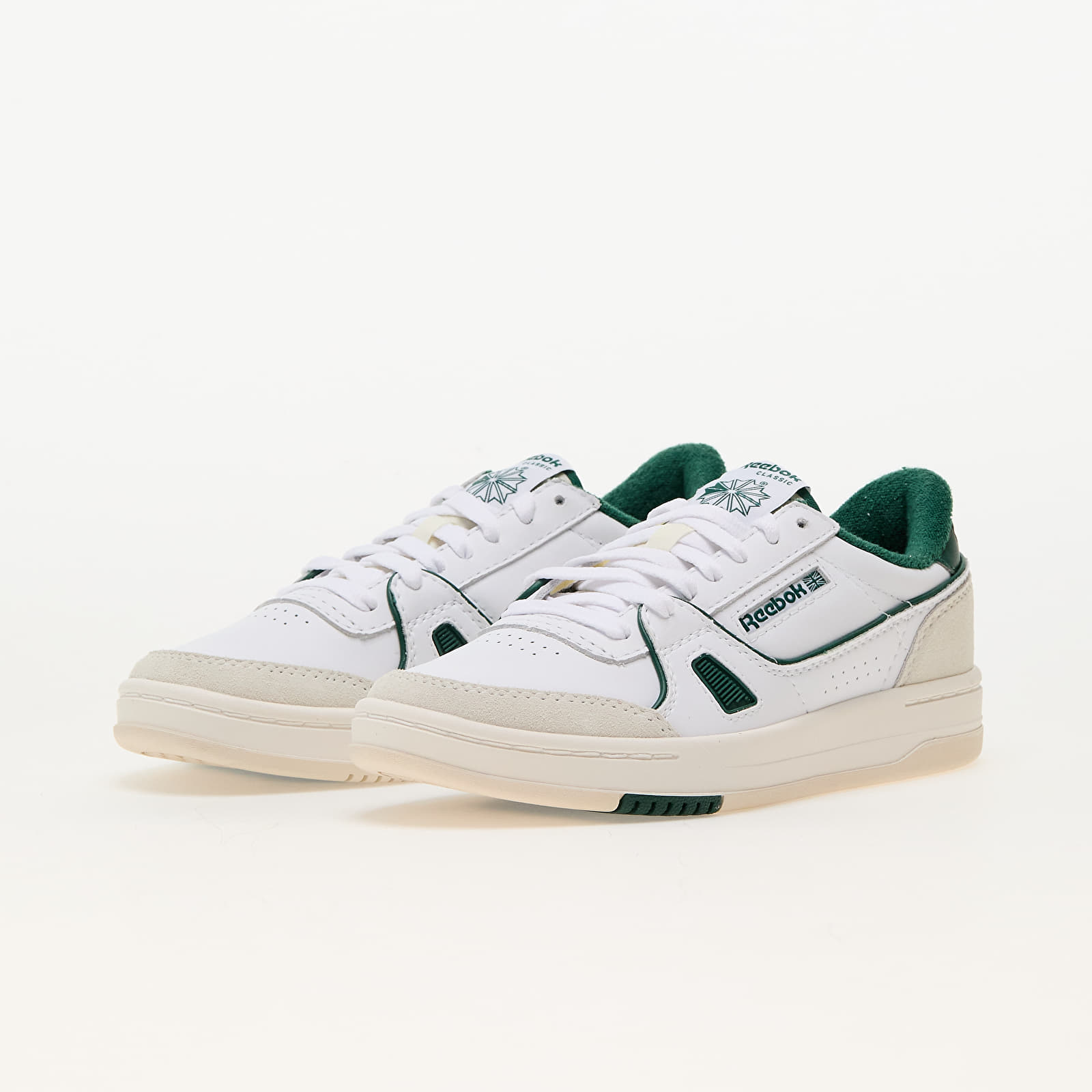 Men's shoes Reebok Lt Court White/ Chalk/ Dark Green