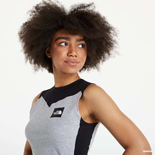 Vests The North Face Cropped Fitted Tank Top Tnf Light Grey Heather Footshop