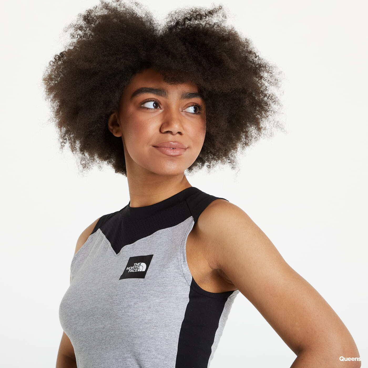 Ujjatlan pólók The North Face Cropped Fitted Tank Top Tnf Light Grey Heather