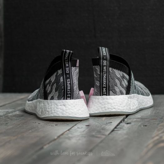 Women s shoes adidas NMD CS2 Primeknit W Grey Core Black Core Black Wonder Pink Footshop