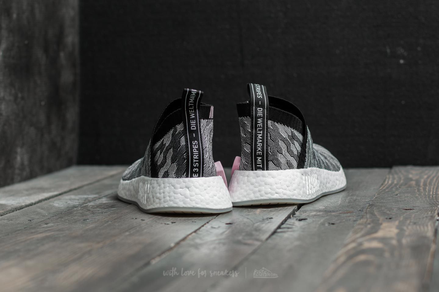Women's shoes adidas NMD_CS2 Primeknit W Grey/ Core Black/ Core Black/  Wonder Pink (BY9312) | Footshop