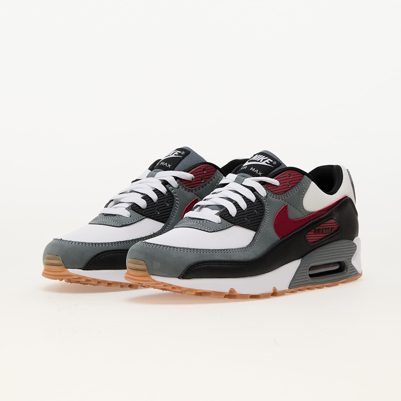 Buty męskie Nike Air Max 90 White/ Team Red-Cool Grey-Black