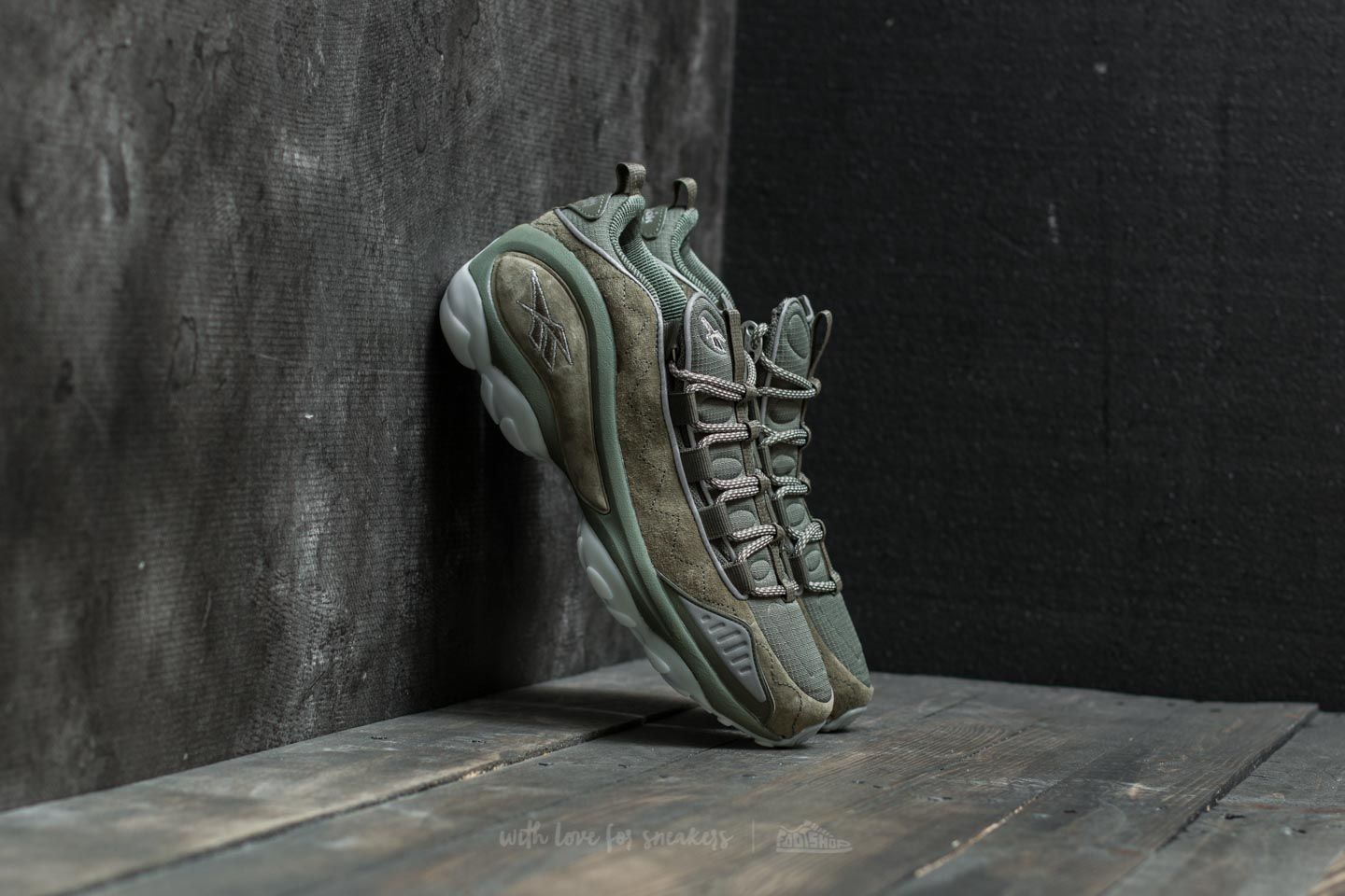 Scarpe uomo Reebok DMX Run 10 SE Hunter Green White Ice Footshop