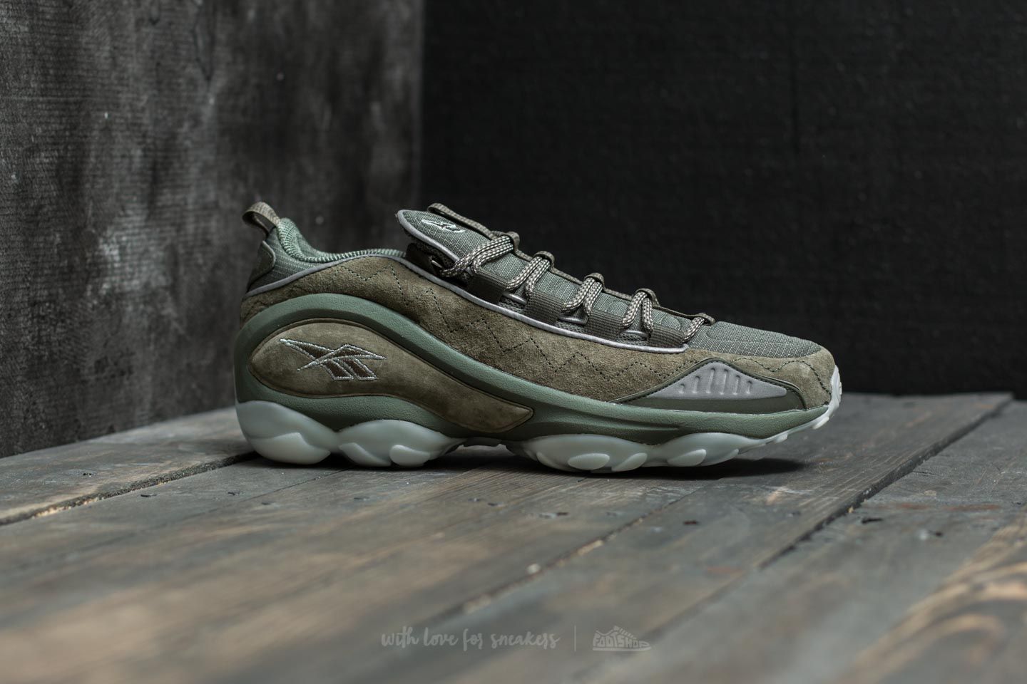 Men s shoes Reebok DMX Run 10 SE Hunter Green White Ice Footshop