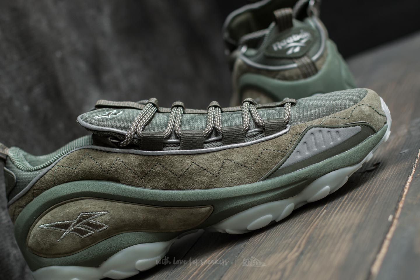 Men s shoes Reebok DMX Run 10 SE Hunter Green White Ice Footshop