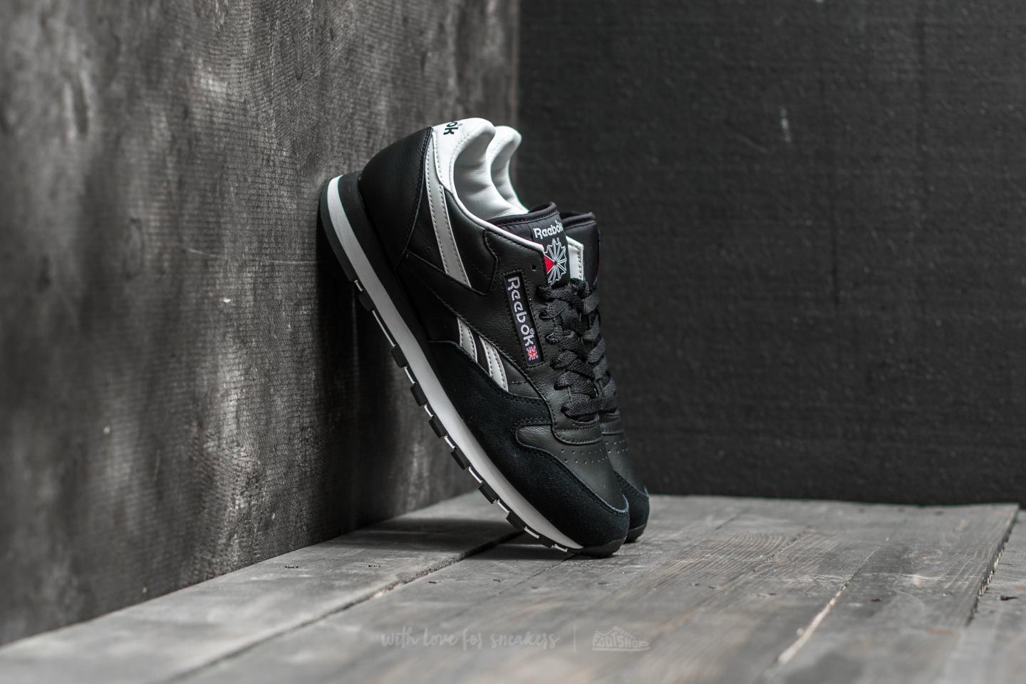 Men's shoes Reebok Classic Leather TRC Black/ White/ Light Solid Grey