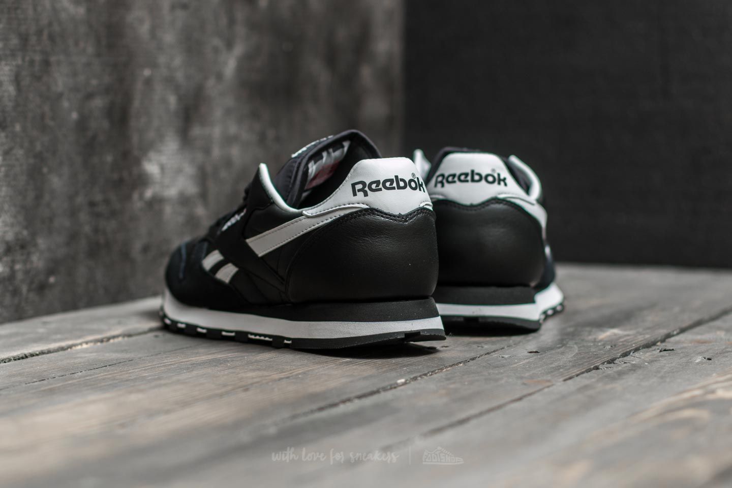 Men's shoes Reebok Classic Leather TRC Black/ White/ Light Solid Grey