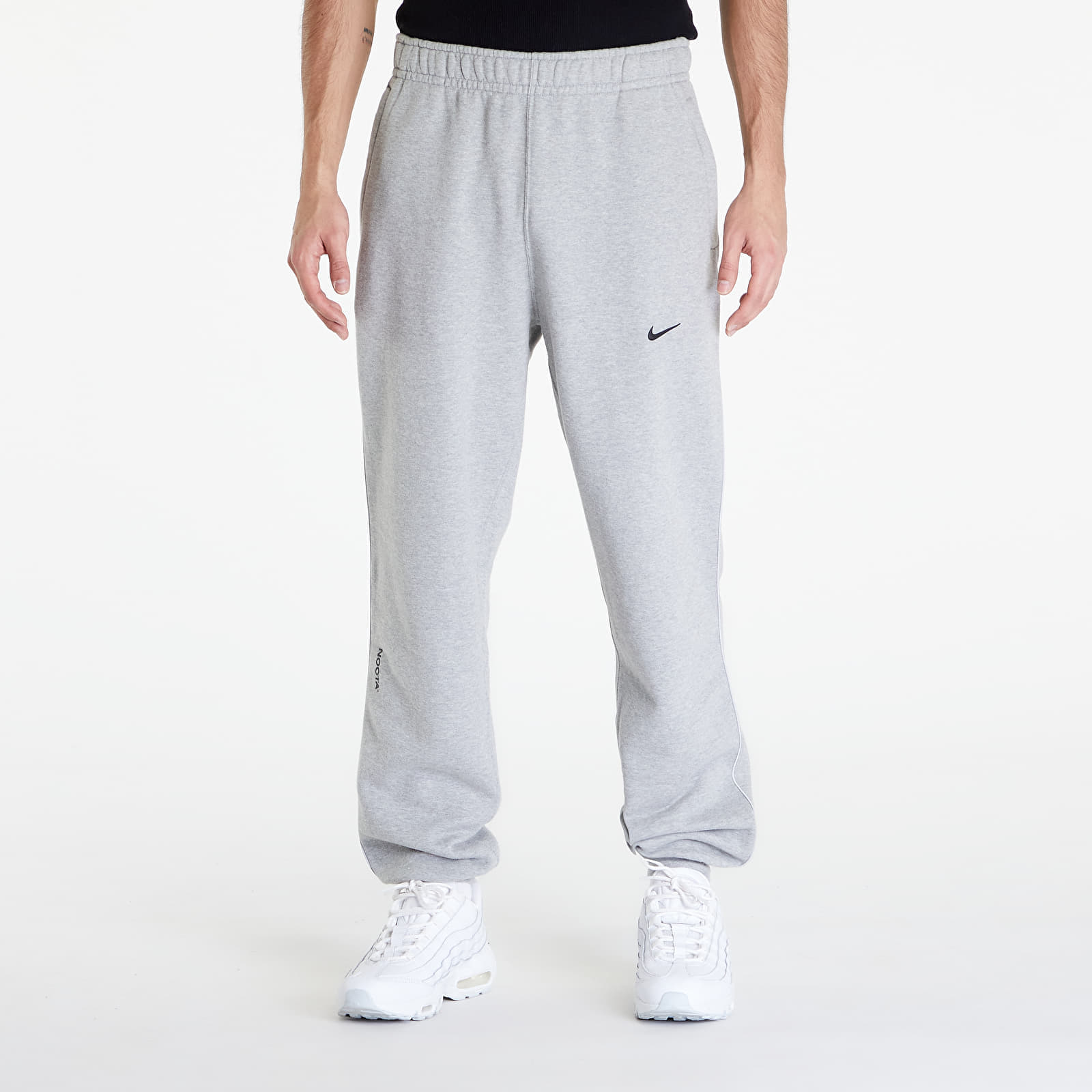 Nike x NOCTA Men\'s Fleece Pants Dk Grey Heather/ Matte Silver/ Black