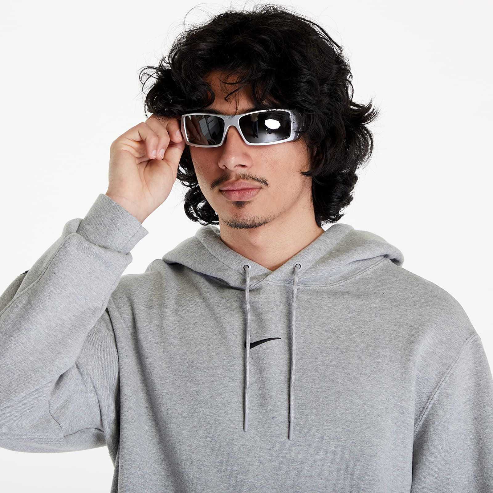 Džemperiai su gobtuvais ir džemperiai Nike x NOCTA Men's Fleece Hoodie Dk Grey Heather/ Matte Silver/ Black