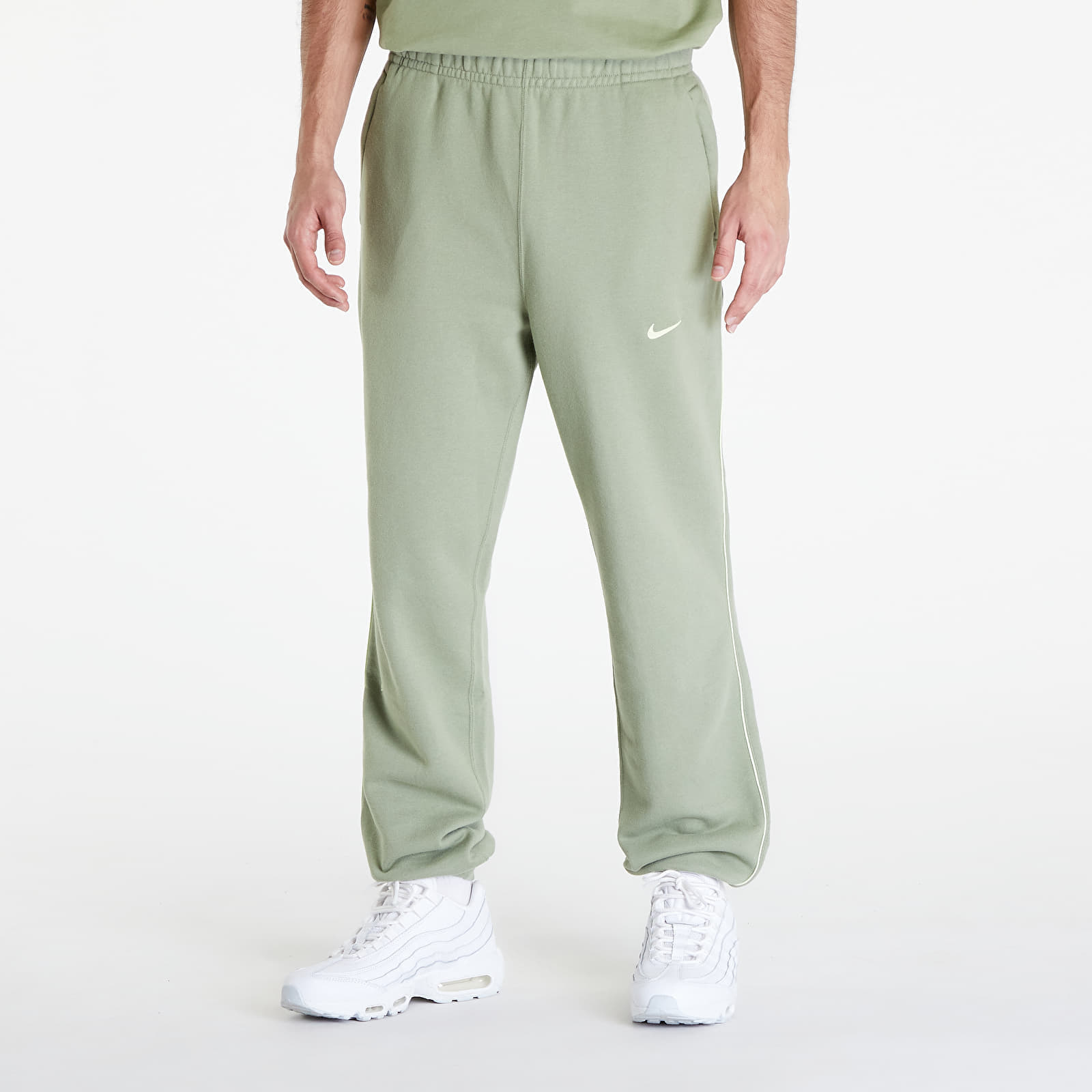 Nike x NOCTA Men\'s Fleece Pants Oil Green/ Lt Liquid Lime