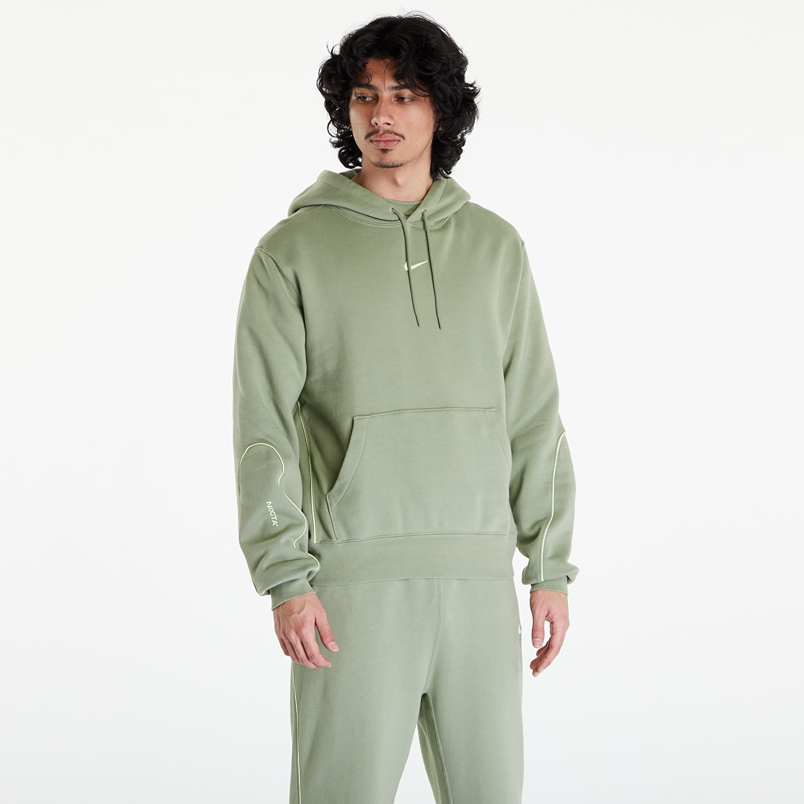 Суитшърти Nike x NOCTA Men’s Fleece Hoodie Oil Green/ Lt Liquid Lime
