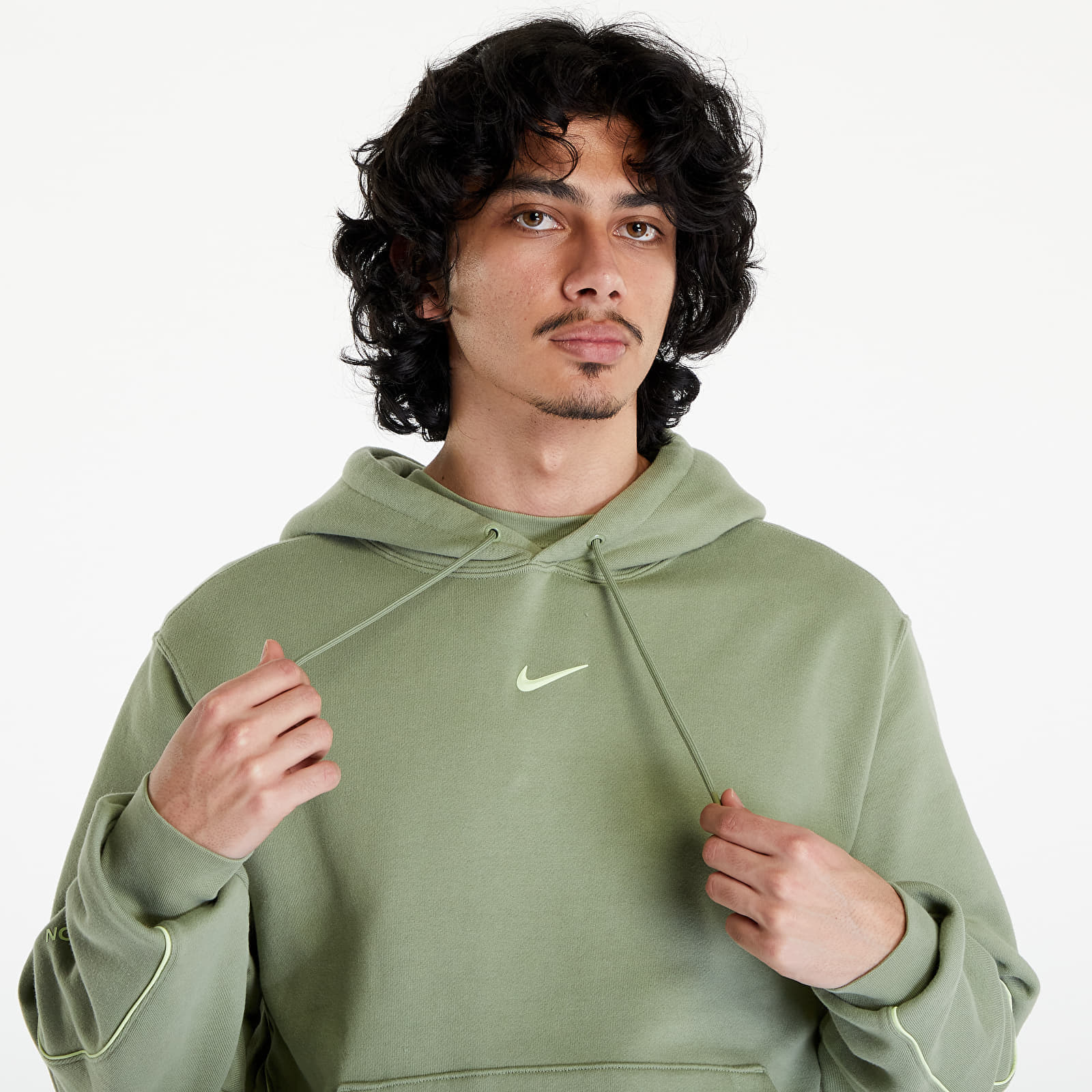 Hanorac Nike x NOCTA Men\'s Fleece Hoodie Oil Green/ Lt Liquid Lime - 1 | YEO