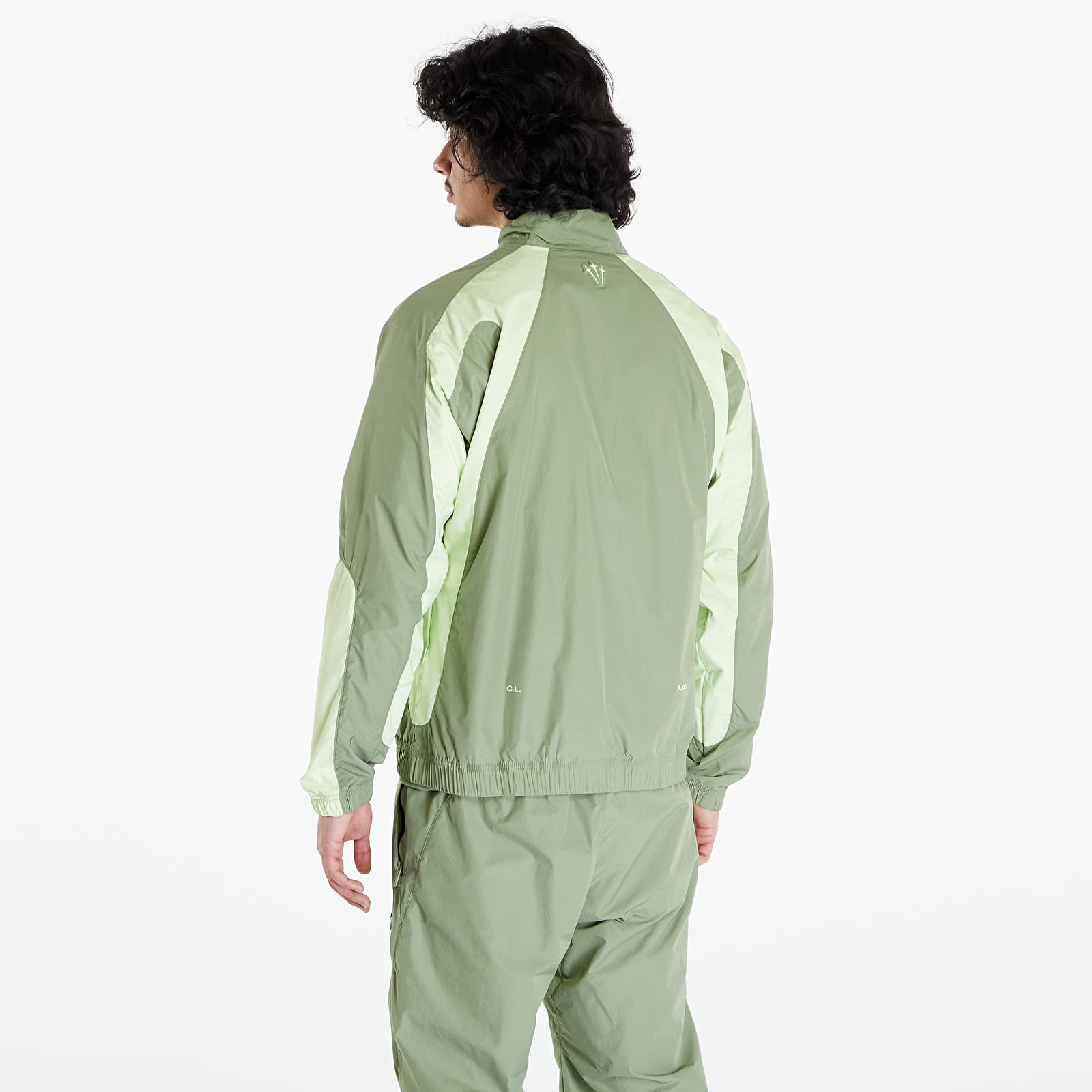 Dzsekik Nike x NOCTA Men's Woven Track Jacket Oil Green/ Lt Liquid Lime/ Lt Liquid Lime