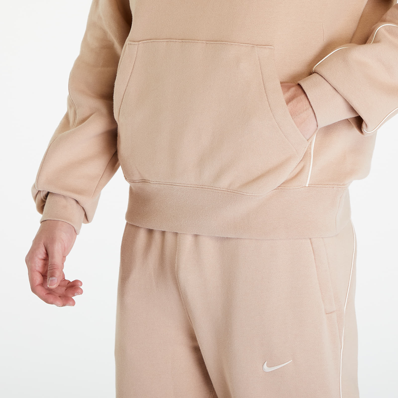 Mikiny Nike x NOCTA Men's Fleece Hoodie Hemp/ Sanddrift