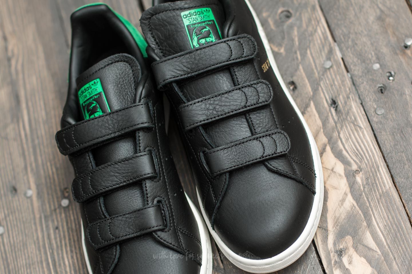 Adidas stan smith cf hot sale black