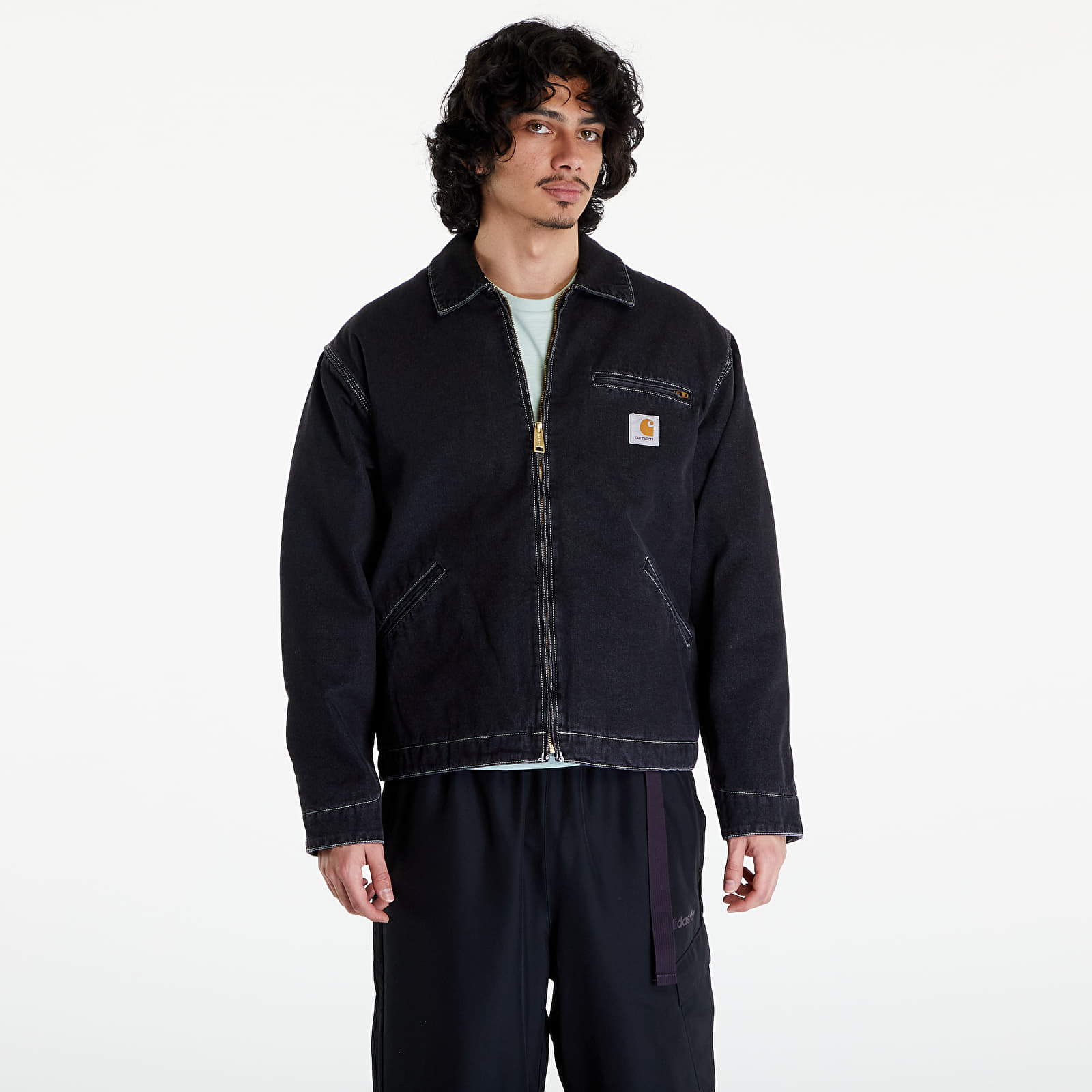 Jackets Carhartt WIP OG Detroit Jacket UNISEX Black Stone Washed
