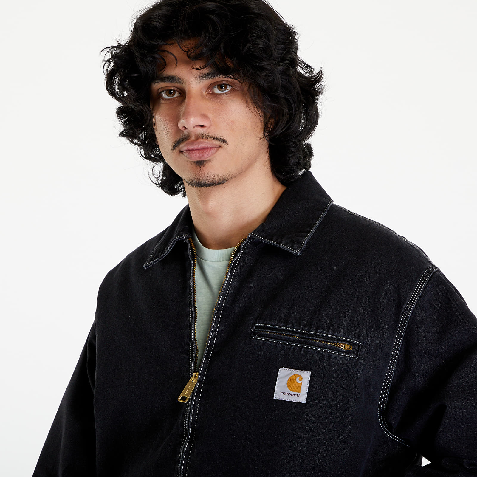 Jackets Carhartt WIP OG Detroit Jacket UNISEX Black Stone Washed