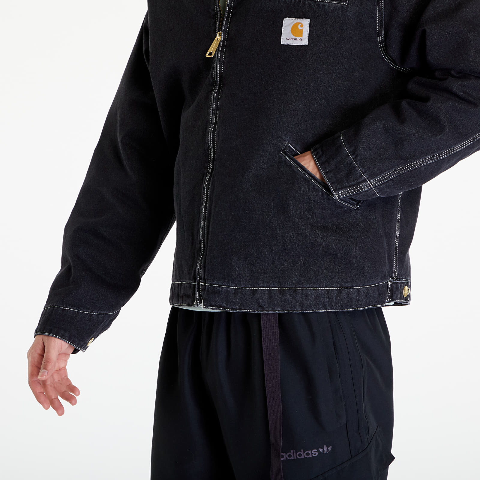Jackets Carhartt WIP OG Detroit Jacket UNISEX Black Stone Washed