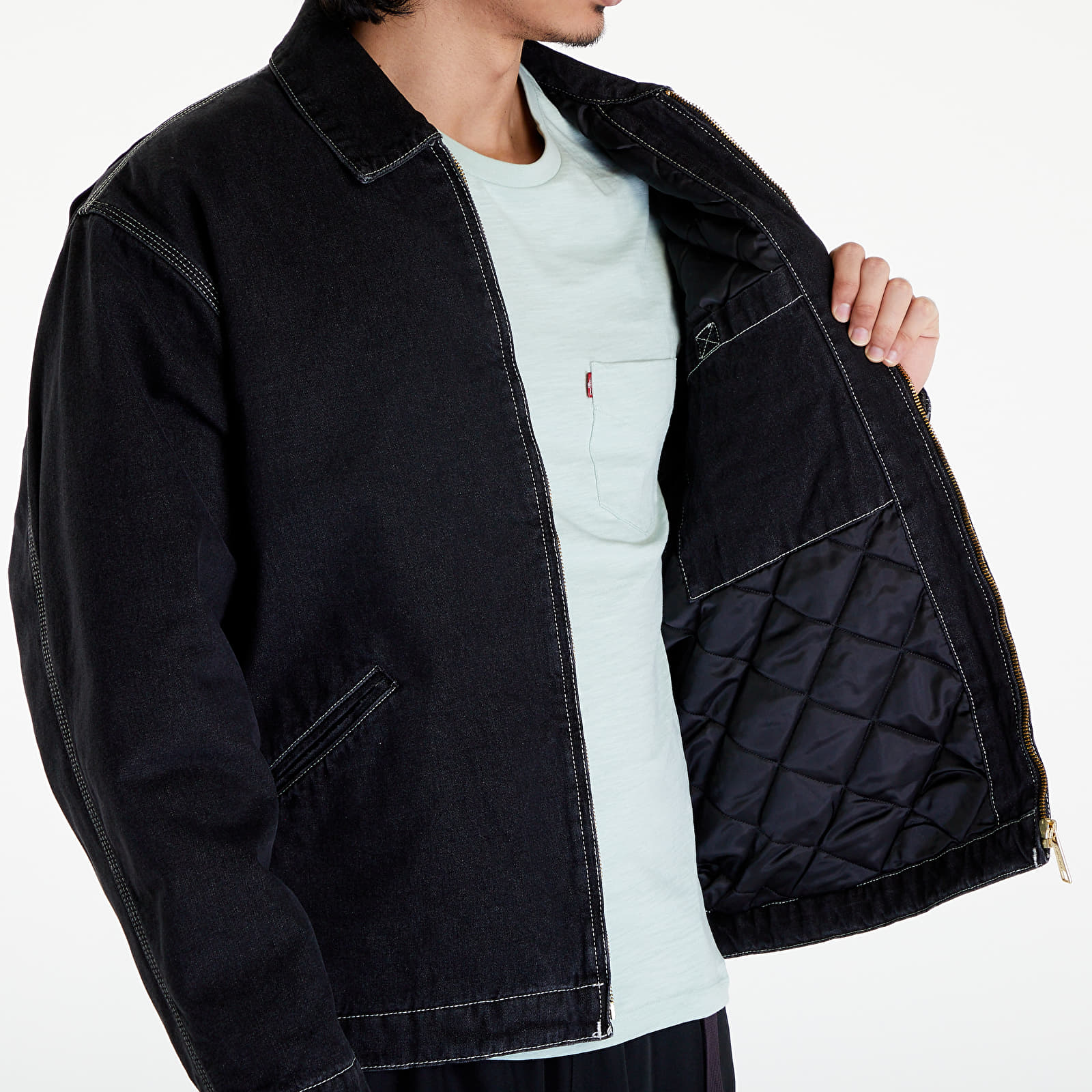 Jackets Carhartt WIP OG Detroit Jacket UNISEX Black Stone Washed