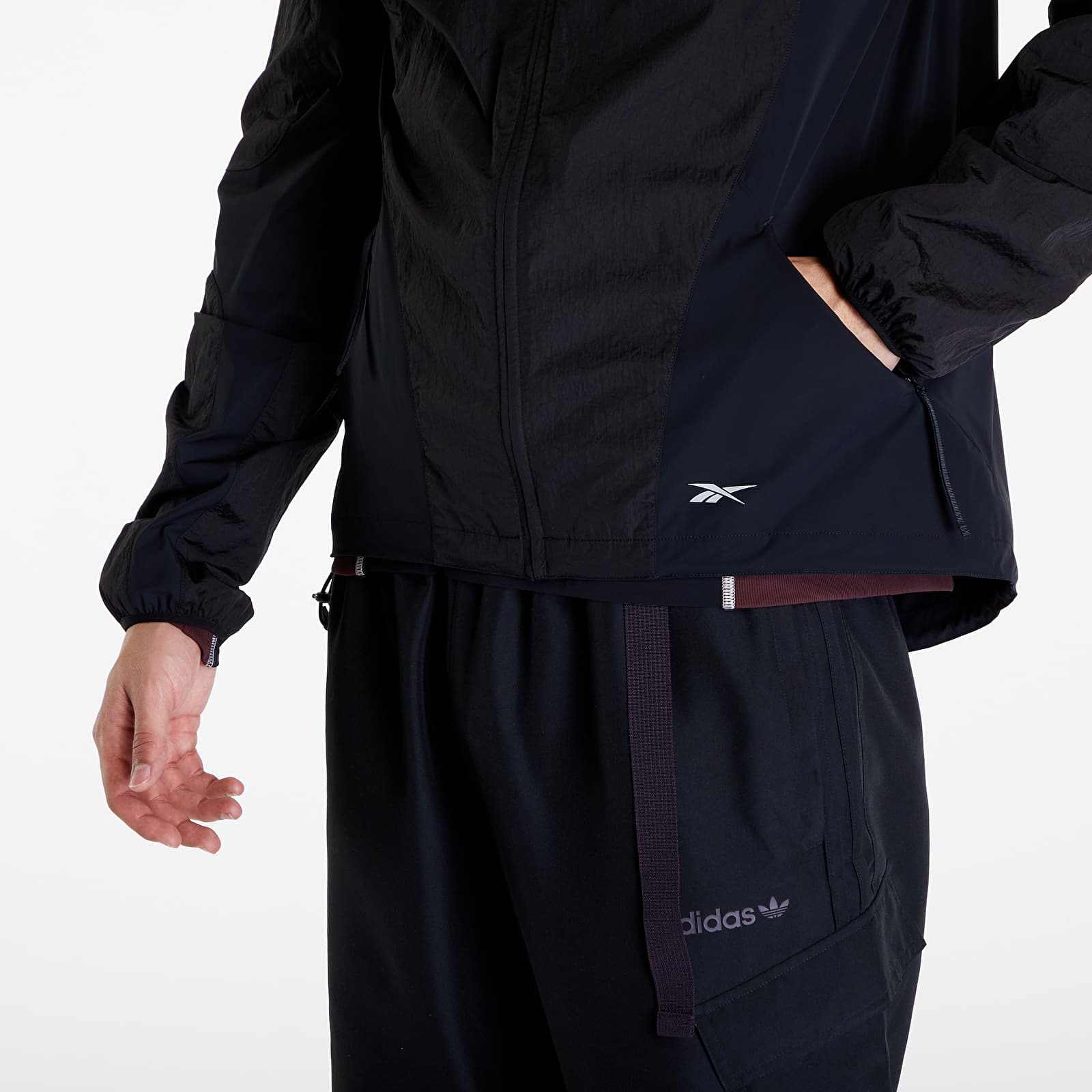 Jackets Reebok Paneled Running Jacket Black