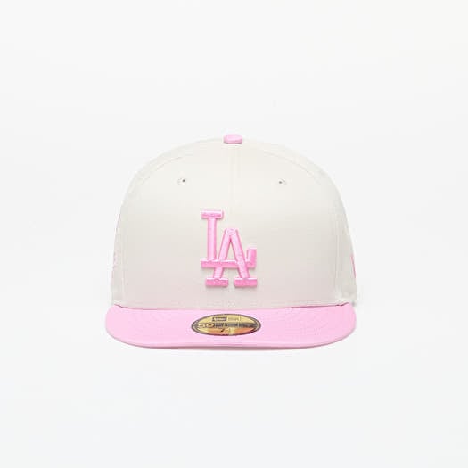 Cap New Era Los Angeles Dodgers White Crown 59FIFTY Fitted Cap Ivory/ Pink