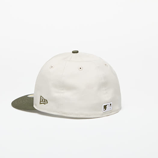 Caps New Era Atlanta Braves MLB White Crown 59FIFTY Fitted Cap Ivory New Olive Footshop