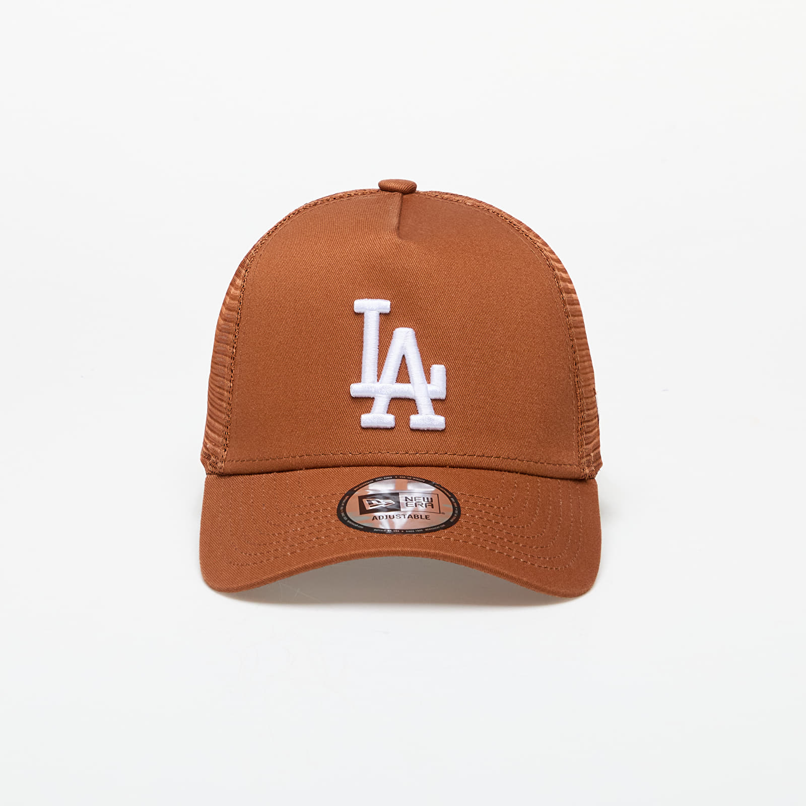 Кепки New Era Los Angeles Dodgers League Essential Trucker Cap Brown/ White