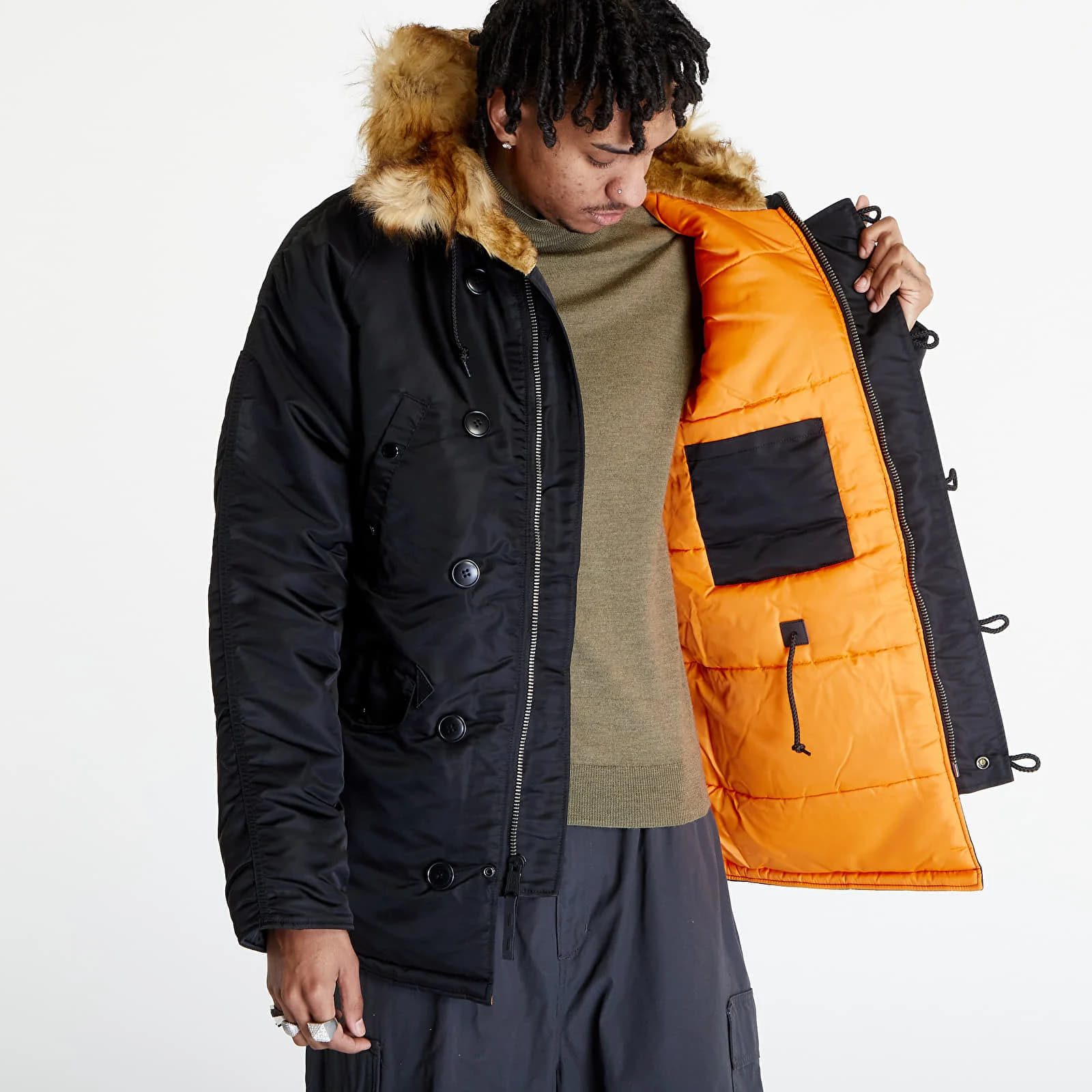 Kabátok Alpha Industries N3B VF 59 Black