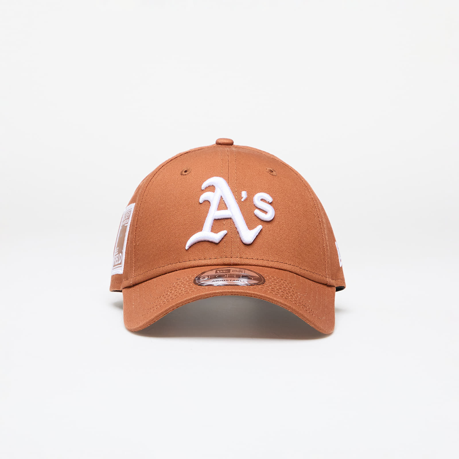 New Era Oakland Athletics MLB Side Patch 9FORTY Adjustable Cap Brown/ White