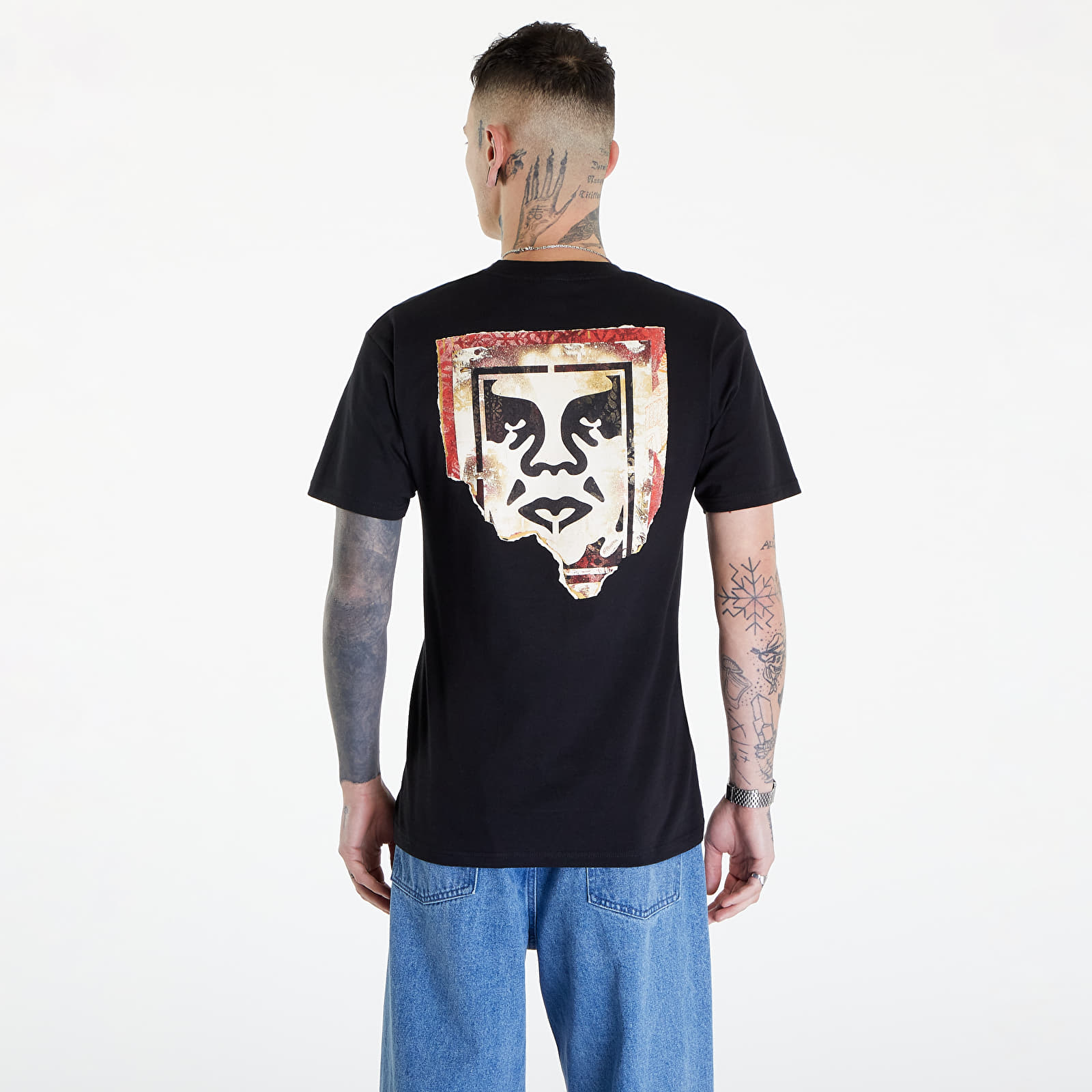 T-shirts OBEY Ripped Icon T-Shirt Black