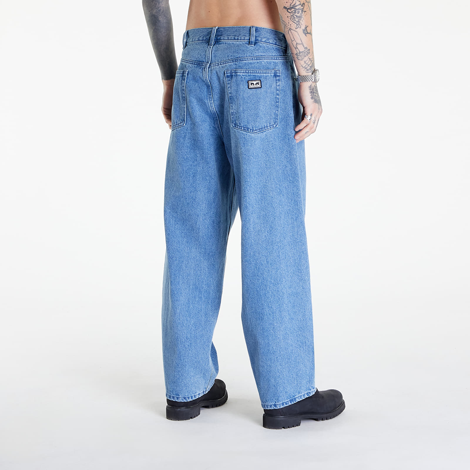 Джинсы и штаны OBEY Bigwig Baggy Denim Light Indigo